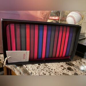 Trina Turk Multicolor Striped Wallet NWT